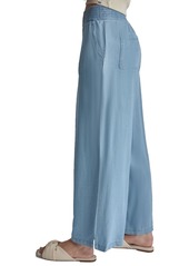 Dkny Jeans Women's Pull-On Wide-Leg Ankle Pants - Chambray