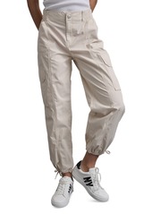 Dkny Jeans Women's Straight-Leg High-Waist Adjustable-Cuff Cargo Pants - Gi - Lght Fatigue