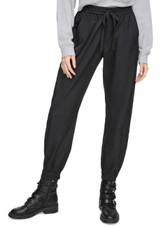 Dkny Jeans Women's Tie-Waist Pull-On Jogger Pants - Blk - Black