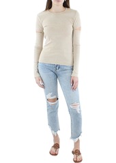 DKNY Jeans Womens Cotton Blend Cut Out Blouse