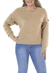 DKNY Jeans Womens Drop Shoulder Crewneck Pullover Sweater