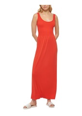 DKNY Jeans Womens Summer Slub Maxi Dress