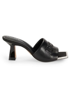 DKNY Keke Logo Leather Sandals