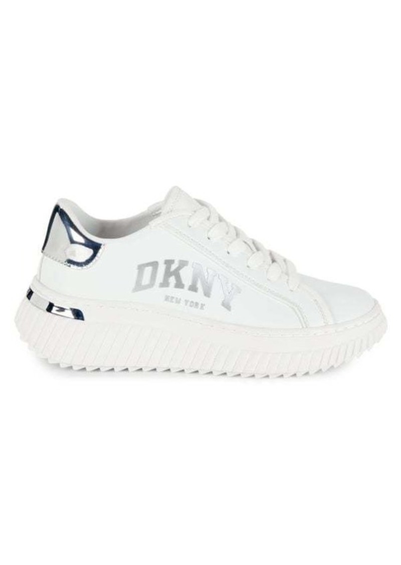 DKNY Leon Leather Low Top Chunky Sneakers