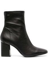DKNY logo-plaque ankle boots