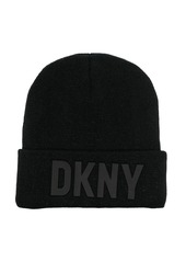 DKNY logo-print beanie