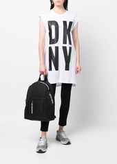 DKNY logo-print sleeveless tunic top