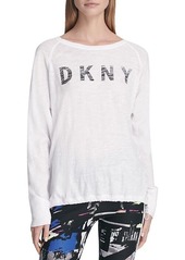DKNY Logo Raglan-Sleeve T-Shirt