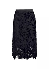DKNY Main Event Lace Midi-Skirt