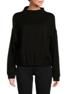 DKNY Mockneck Drop Shoulder Sweater