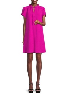 DKNY Mockneck Envelope Sleeve Mini Dress
