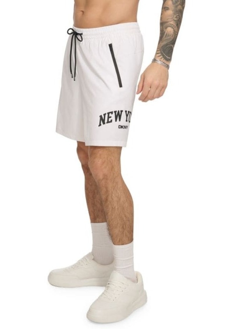 DKNY New York Arch Logo Swim Shorts