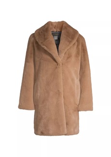DKNY Oversized Faux Fur Coat