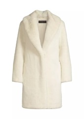 DKNY Oversized Faux Fur Coat