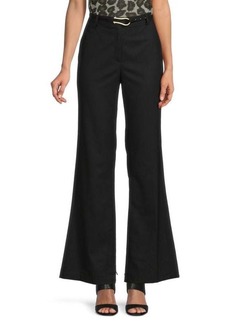 DKNY Pinstripe Belted Pants