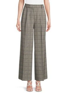 DKNY Plaid Wide Leg Pants