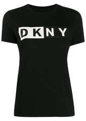 DKNY printed two-tone logo T-shirt