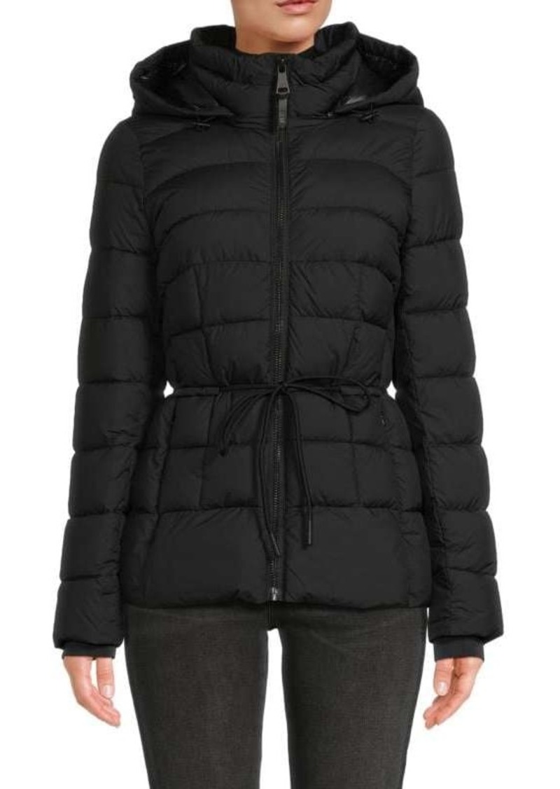 DKNY Quilted Removable Hood Puffer Jacket