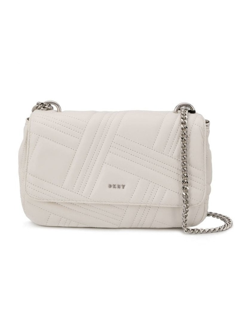 dkny quilted shoulder bag