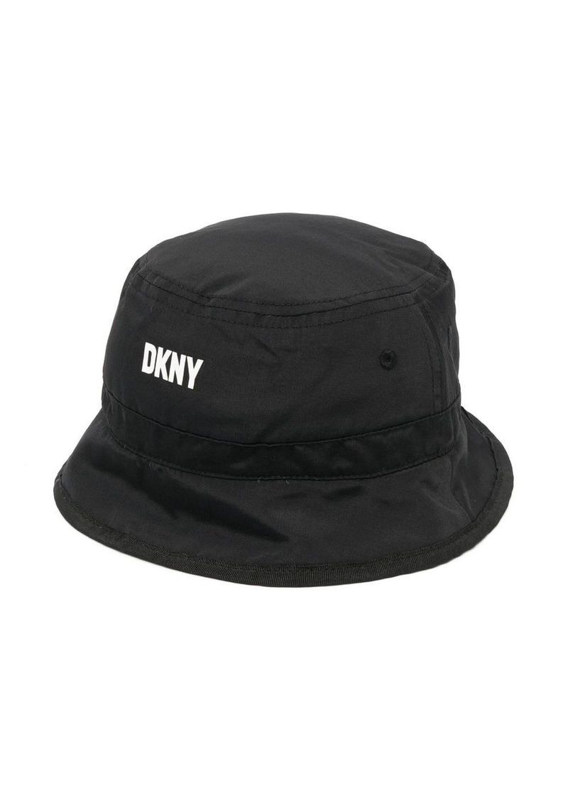DKNY reversible logo-print bucket hat