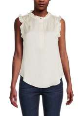 DKNY Ruffle Sleeveless Blouse