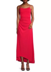 DKNY Rustic Chic Crepe Ruched Maxi Dress