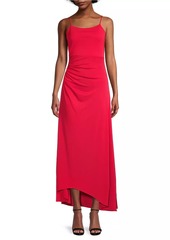 DKNY Rustic Chic Crepe Ruched Maxi Dress