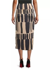 DKNY Rustic Chic Geometric Sarong Skirt