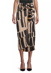 DKNY Rustic Chic Geometric Sarong Skirt
