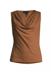 DKNY Rustic Chic Jersey Cowl Neck Top