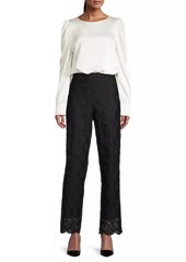 DKNY Rustic Chic Puff-Sleeve Blouse