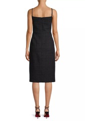 DKNY Rustic Chic Tweed Midi-Dress