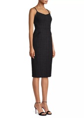 DKNY Rustic Chic Tweed Midi-Dress