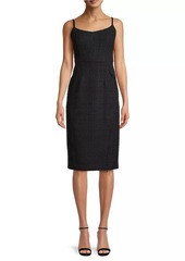 DKNY Rustic Chic Tweed Midi-Dress