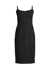 DKNY Rustic Chic Tweed Midi-Dress