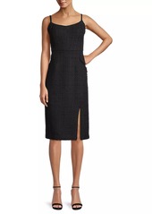 DKNY Rustic Chic Tweed Midi-Dress