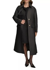 DKNY Safari Sateen Trench Coat