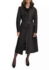 DKNY Safari Sateen Trench Coat