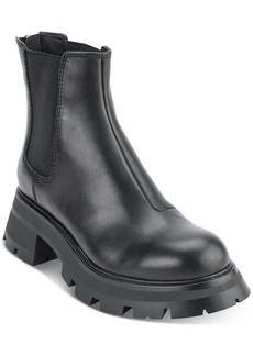 DKNY Sasha Womens Leather Round toe Chelsea Boots