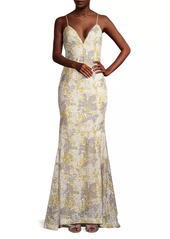 DKNY Sequin-Embellished Mermaid Gown