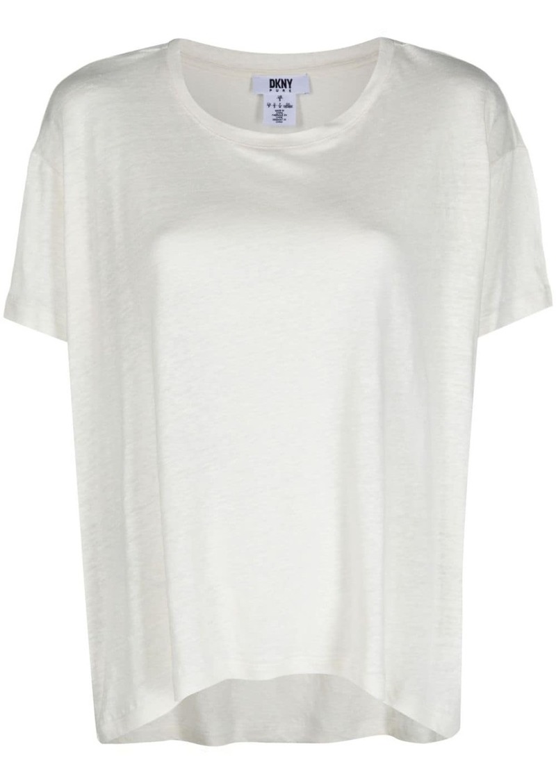 DKNY short-sleeve linen T-shirt