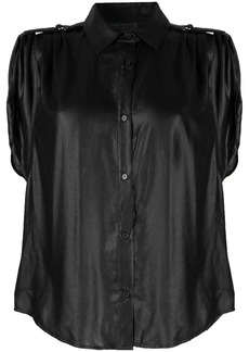 DKNY shoulder roll-tab blouse