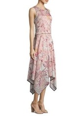 DKNY Sleeveless Hi-Lo Floral-Print Dress