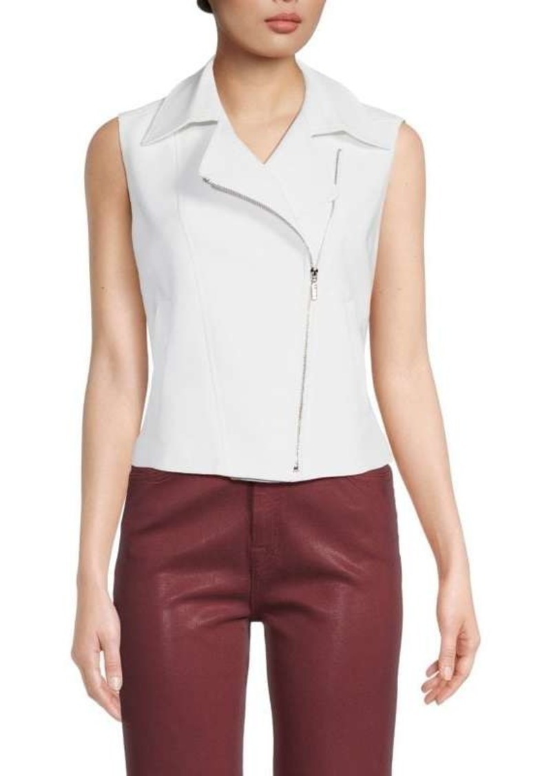 DKNY Sleeveless Moto Vest