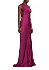 DKNY Social Draped One-Shoulder Gown