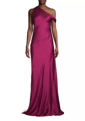 DKNY Social Draped One-Shoulder Gown