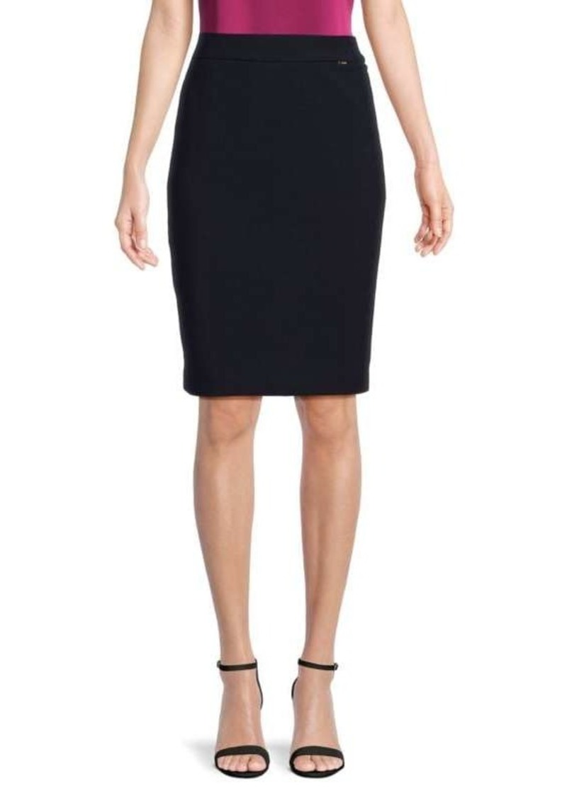 DKNY Solid Pencil Skirt