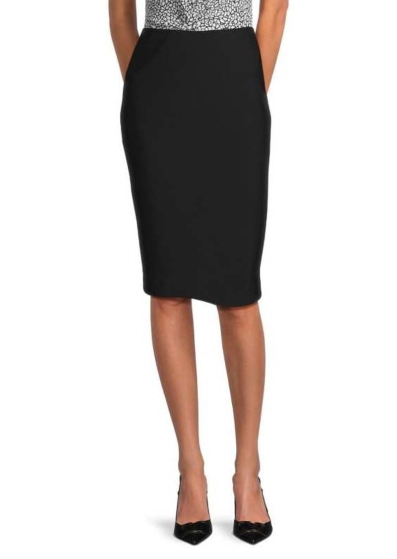 DKNY Solid Knee Pencil Skirt