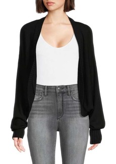 DKNY Solid Open Front Cardigan