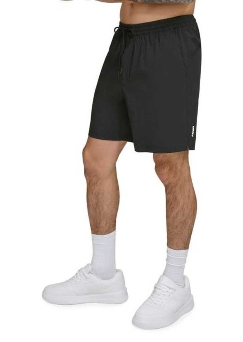 DKNY Standard Fit Flat Front Swim Shorts